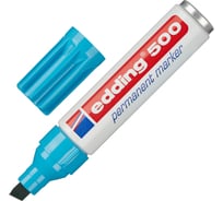 Перманентный маркер Edding 500/10 голубой, 2-7 мм, скошенный наконечник 1183222