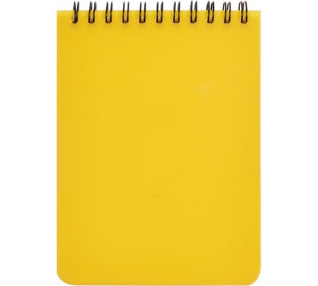 Блокнот Attache Bright colours A6, 60 листов, желтый, в клетку, на спирали, 105x155 мм 1368113