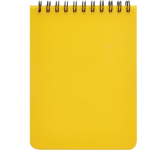 Блокнот Attache Bright colours A6, 60 листов, желтый, в клетку, на спирали, 105x155 мм 1368113