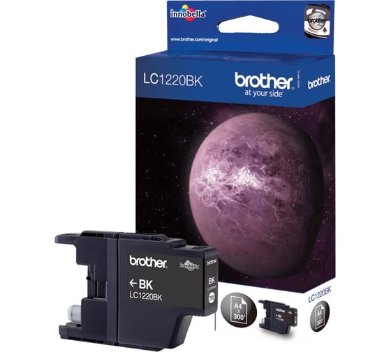Струйный картридж Brother чёрный для DCP-J525W, MFC-J430W, MFC-J825DW LC1220BK