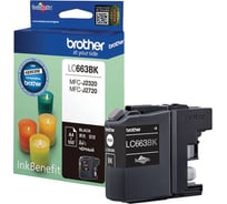 Струйный картридж Brother чёрный LC663BK