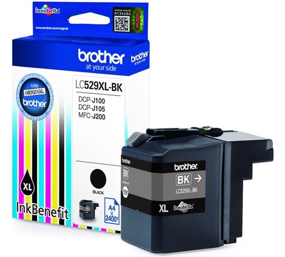 Струйный картридж Brother чёрный для DCP-J100, DCP-J105, DCP-J200 LC529XLBK 1