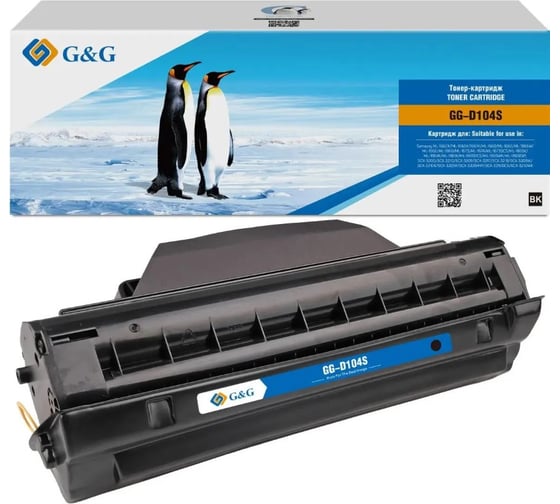 Картридж лазерный G&G GG-D104S черный 1500 страниц для Samsung ML-1660K, ML-1665K, 1661K, ML-1660, ML- 1895805 1
