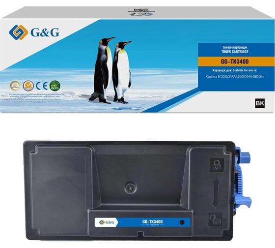 Картридж лазерный G&G GG-TK3400 TK-3400 черный 12500 страниц для Kyocera ECOSYS PA4500X/MA4500fx/MA450 2026186 1