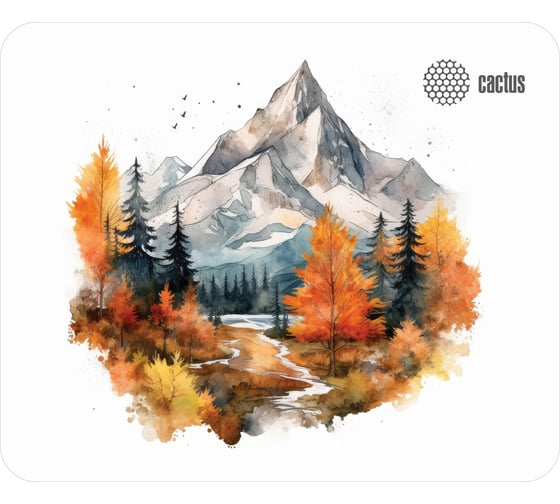 Коврик для мыши CACTUS Autumn mountains 220x180x2 мм CS-MP-P10XS 2075300 1