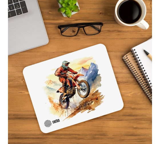 Коврик для мыши CACTUS Motobike 250x200x3 мм CS-MP-D12S 2075304