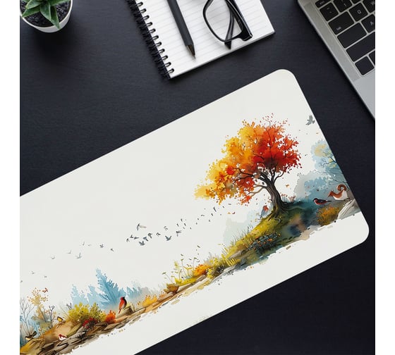 Коврик для мыши CACTUS Forest watercolor 900x400x3 мм CS-MP-PRO16XXL 2075311