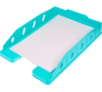 Горизонтальный лоток Prof-Press ОФИС бирюза, 62х340х250 мм ЛК-3173