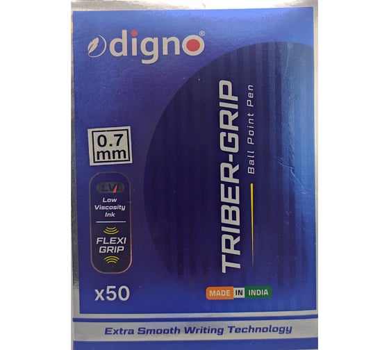 Набор шариковых ручек Digno Triber Grip 0,7 мм, чернила синие, упаковка 50 шт Triber-Blue-50