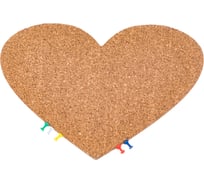 Пробковая магнитная фигурная доска BoardSYS Сердце