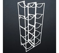 Подставка для 10 бутылок с водой Metall78.ru 19 л бутылочница цвет белый ПДБ10-9003