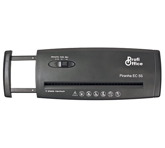 Уничтожитель документов ProfiOffice Piranha EC5S, фрагмент 6.8 мм 91944