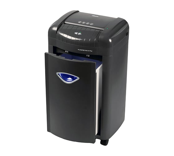 Уничтожитель ProfiOffice Alligator 705CC+, 4 уровень секретности, 2х5 мм, 5 листов, корзина 26 литров, скрепки 91921