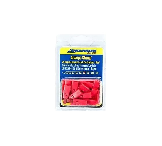 Грифели для карандаша Swanson Always Sharp красные, в упаковке CPLRED 1
