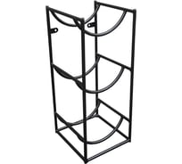 Подставка для 3 бутылок с водой Metall78.ru 19 л бутылочница цвет черный ПДБ3-9005