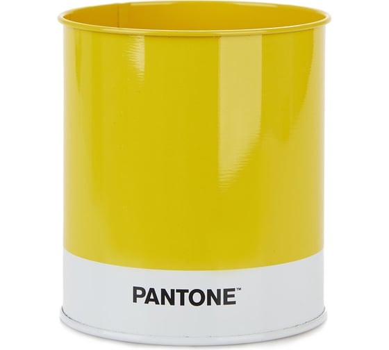 Подставка для канцелярских принадлежностей Balvi Pantone желтая 27381