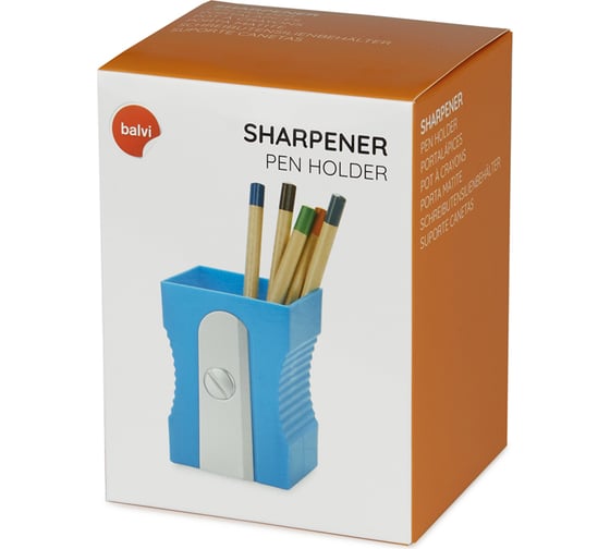 Подставка для канцелярских принадлежностей Balvi Sharpener синяя 27416