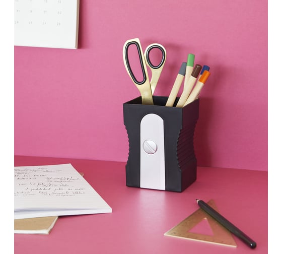 Подставка для канцелярских принадлежностей Balvi Sharpener черная 27417