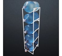 Подставка для 5 бутылок с водой Metall78.ru 19 л бутылочница цвет белый ПДБ5-9003