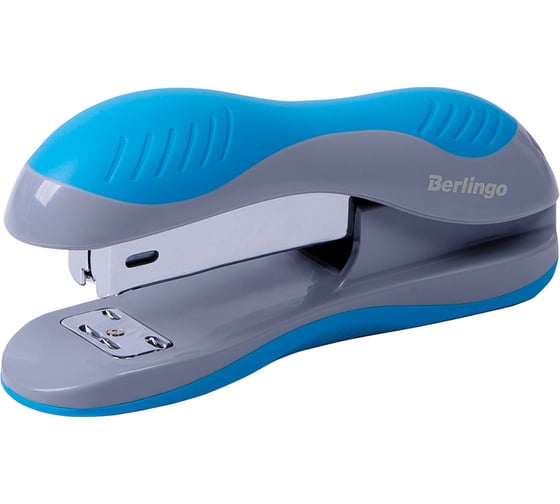 Степлер BERLINGO Office Soft №24/6, 26/6 до 25 листов, пластиковый корпус, синий H25005 1