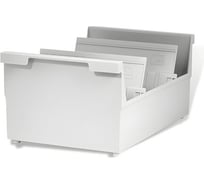 Картотека пластиковая ОФИСМАГ ФОРМАТ А5 (210x148 мм), горизонтальная на 1000 карточек, серая, HAN (Германия), НА855/0/11 231556