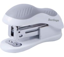 Мини-степлер BERLINGO Office Soft №24/6, 26/6 до 15 листов, белый H15002
