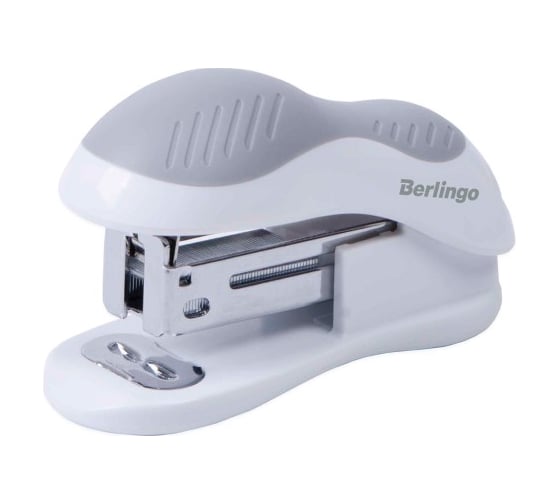 Мини-степлер BERLINGO Office Soft №24/6, 26/6 до 15 листов, белый H15002 1