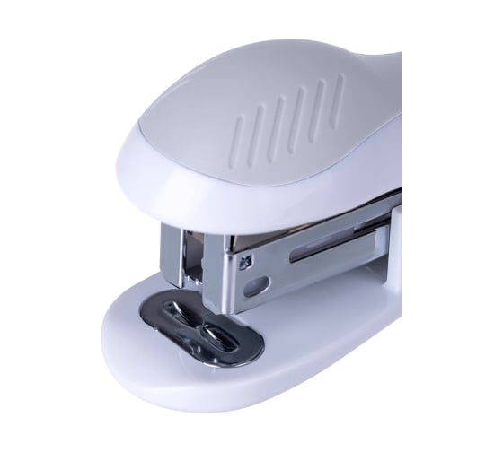Мини-степлер BERLINGO Office Soft №24/6, 26/6 до 15 листов, белый H15002