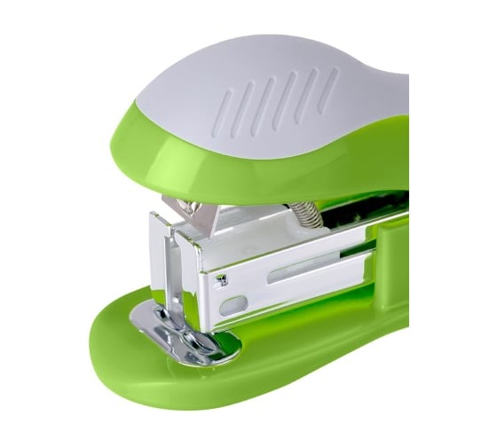 Мини-степлер BERLINGO Office Soft №24/6, 26/6 до 15 листов, зеленый H15004