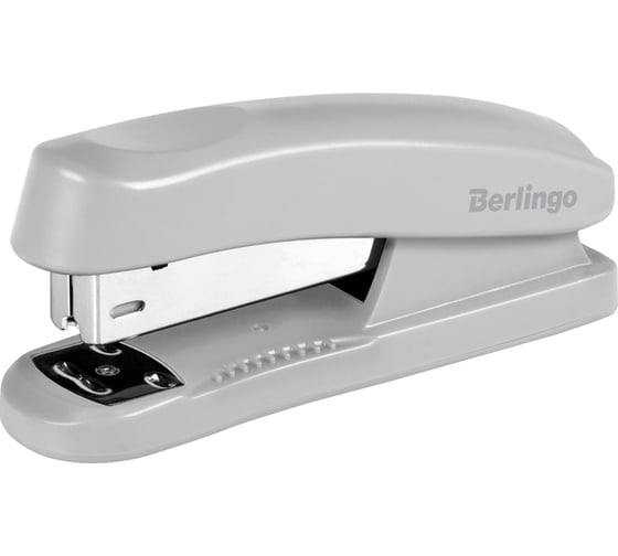 Степлер BERLINGO Universal №24/6, 26/6 до 30 листов, пластиковый корпус, серый H31002 1