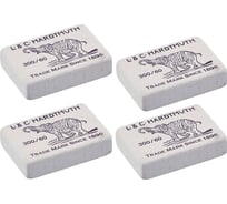 Ластик ОФИСМАГ KOH-I-NOOR Слон 300/60, КОМПЛЕКТ 4 штуки, 31x21x8 мм, белый, натуральный каучук, 880491