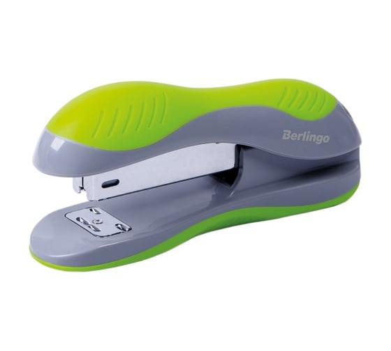 Степлер BERLINGO Office Soft №24/6, 26/6 до 25 листов, пластиковый корпус, зеленый H25004