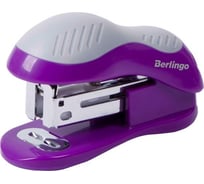 Мини-степлер BERLINGO Office Soft №24/6, 26/6 до 15 листов, фиолетовый H15003