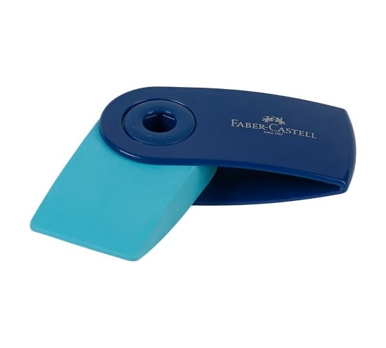 Прямоугольный ластик Faber-Castell Sleeve Mini 54х25х13 мм, пластиковый футляр, ассорти тренд цвета 182445 1