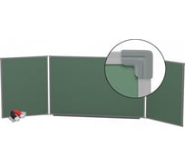 Магнитно-меловая доска BoardSYS Эконом трехэлементная, 75х200 см 10БЧТЭ75*200М