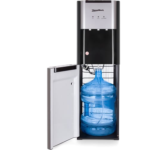 Кулер для воды Aqua Work J-44LS черный/серебристый 33568