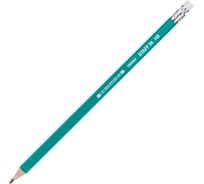 Карандаш чернографитный STAFF EVERYDAY BLP-963, 1 шт, НВ, с ластиком, пластиковый, зеленый корпус 180963