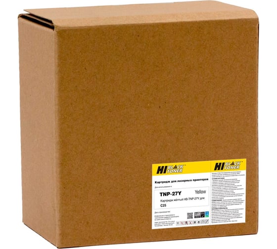 Тонер-картридж Hi-Black для Konica-Minolta bizhub C25, Y, 6К HB-TNP-27Y 1