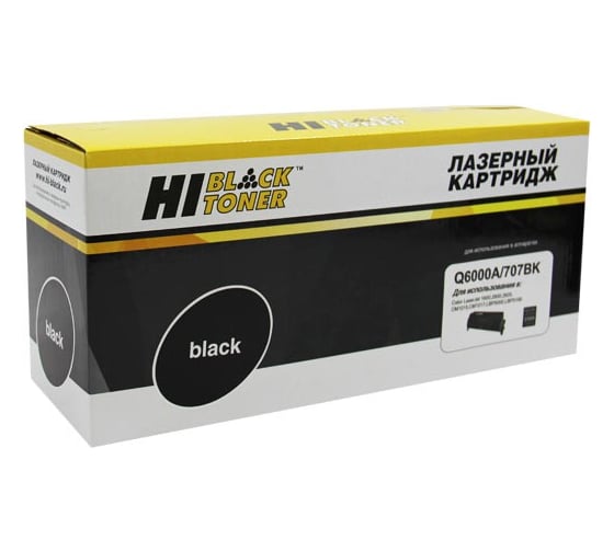 Картридж Hi-Black для HP CLJ 1600/2600/2605, Восстановленный, Bk, 2,5K HB-Q6000A 1