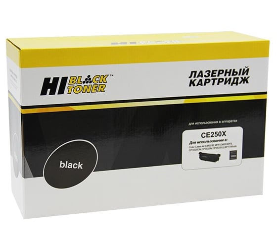 Картридж Hi-Black для HP CLJ CP3525/CM3530, Восстановленный, Bk, 10,5K HB-CE250X 1
