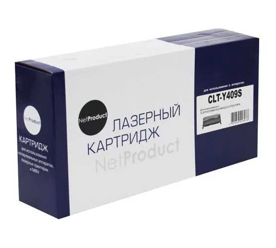 Тонер-картридж Netproduct для Samsung CLP-310/315/CLX-3170fn/3175, Y, 1K N-CLT-Y409S