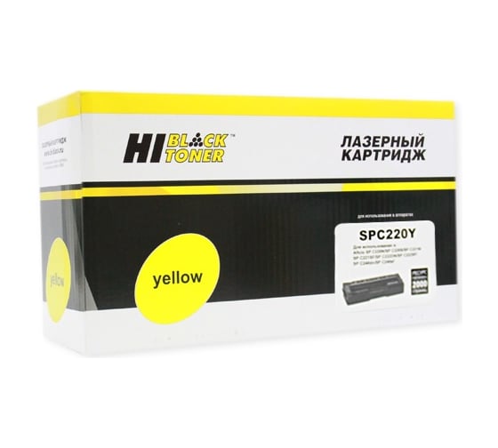 Картридж Hi-Black для Ricoh Aficio SPC220DN/C221DN/C222SF/C240DN, Y, 2K HB-SPC220Y 1