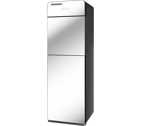 Кулер для воды SONNEN FSE-03G, напольный, нагрев/охлаждение нижняя загрузка, 3 крана, зеркал. 455753