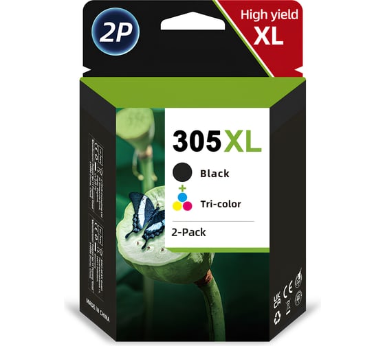 Комплект картриджей Solution Print HP 305XL 3YM62AE/3YM63AE OEM.ref 354372