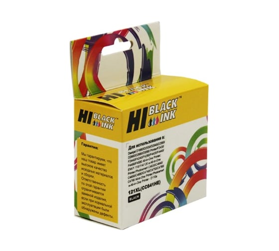 Картридж Hi-Black (HB-CC641HE) для HP DJ F4283/D2563, №121XL, Bk HB-HP№121XL(CC641HE)-Bk 1
