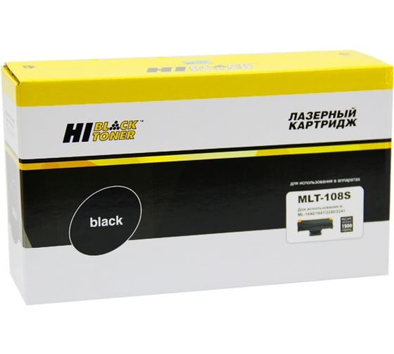 Картридж Hi-Black (HB-MLT-D108S) для Samsung ML-1640/1641/2240/2241, 1,5K HB-MLT-108S 1