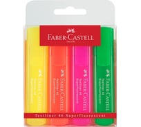 Набор текстовыделителей Faber-Castell 46 Superfluorescent 4 флуоресцентных цвета, 1-5 мм 154604/15460400