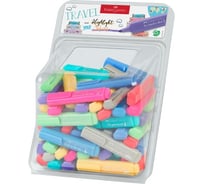 Текстовыделитель Faber-Castell TL 46 Pastel 100 шт, ассорти, 1-5 мм, пластиковый куб 254613
