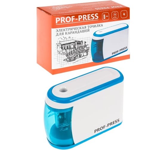 Электрическая точилка Prof-Press 1 отверстие с контейнером ТК-3547