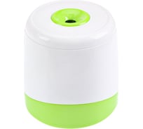 Электрическая точилка Prof-Press 1 отверстие с контейнером, бело-зеленая ТК-8053